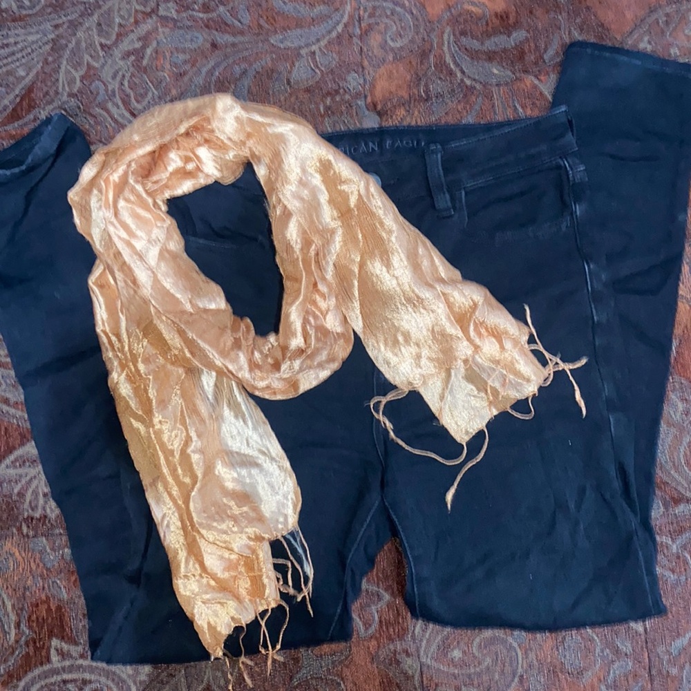 American Eagle Super High rise jegging with scarf